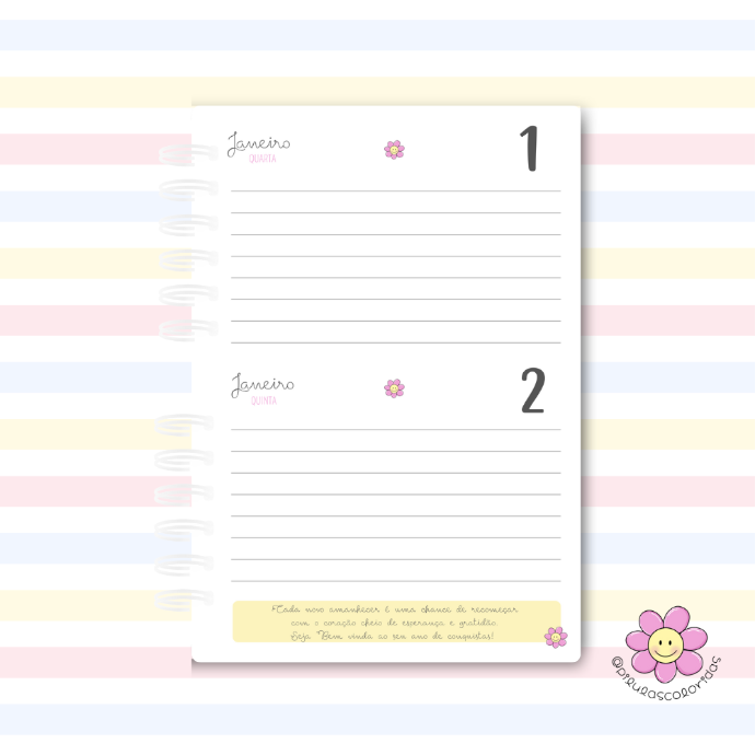 Agenda Voar 2 Dias por Página