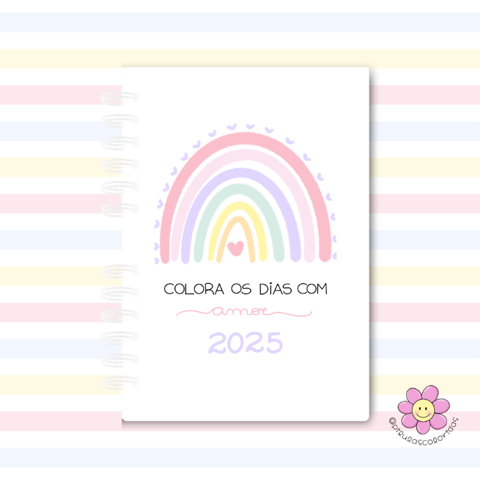 Agenda Colorir 2025 - 2 Dias por Página