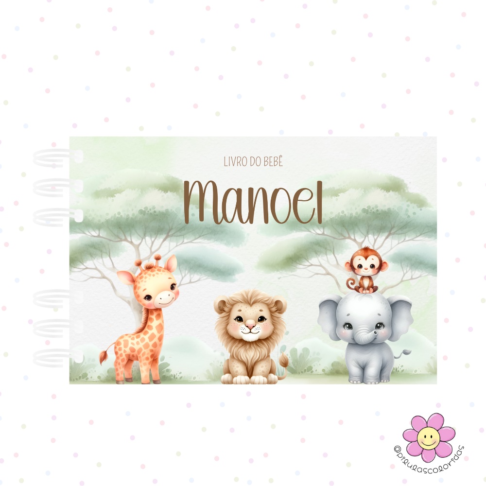 Livro do Bebê  - "Minha Doce História" Meninos