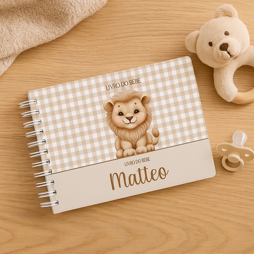 Livro do Bebê  - "Minha Doce História" Meninos